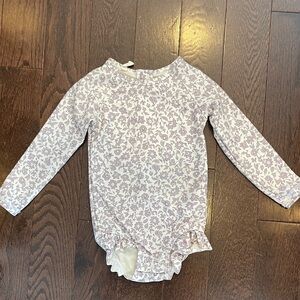 Quincy Mae Olivia Rashguard Onepiece with Ruffle Size 18-24 month